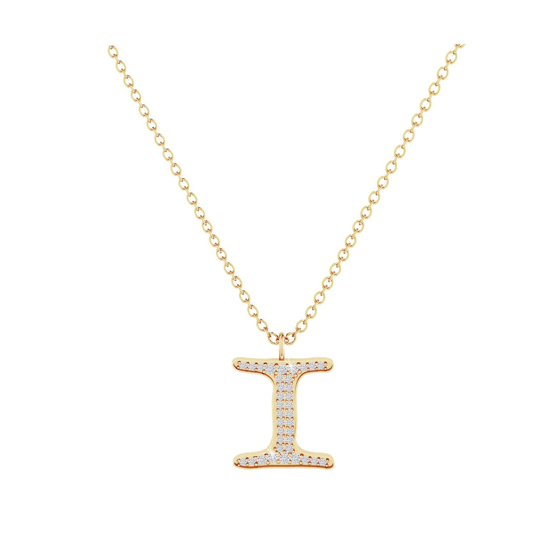I - Letter Name Necklace Initial Necklace